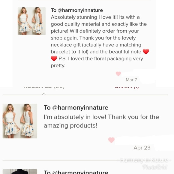 ❗1 Left Ivory & Blue 2 Piece Skirt Set - Picture 7 of 8